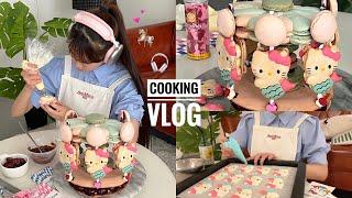 苦戦も快感マカロンだけでメリーゴーランド作ってみたパティシエの休日【cooking vlog】