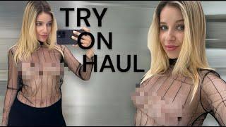 [4K] Transparent Clothing with Meela | Transparent Try On Haul 2024