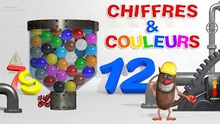 Foufou - Chiffres/Couleurs avec des balles (Learn Numbers/Colors with Racing Balls for Kids) S06 4k