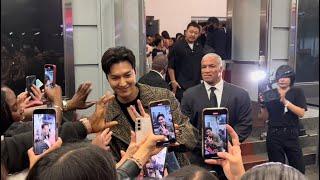 Korean Actor and Singer Lee Min Ho Greets Fans at the Fendi Runway Show in NYC #fendi #leeminho #nyc