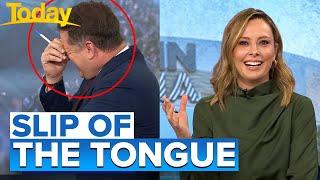Live TV slip up has host laughing uncontrollably | Today Show Australia