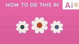 Adobe Illustrator tutorial: How To Make A Flower In Adobe Illustrator | Ep001