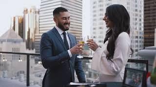 Los Angeles Rooftop Wedding Proposal