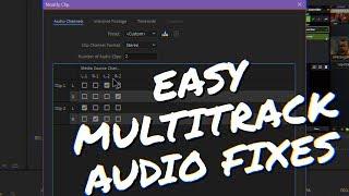PREMIERE TIP: Save time with Audio Channel Mapping! (How to convert MONO to STEREO & vice versa)