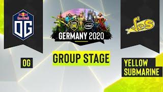 Dota2 - OG vs. Yellow Submarine - Game 1 - ESL One Germany 2020 - Group Stage