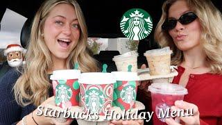 TRYING THE STARBUCKS HOLIDAY DRINKS 2024! | Shelley Peedin