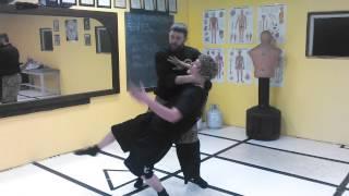 Pentjak Silat Biset Luar, outside foot drag, by Goshen Kendang of Bukti Negara