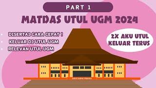 MATEMATIKA DASAR (MATDAS) UTUL UGM 2024 SERING KELUAR ! PART 1 #utulugm #umugm