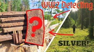 SILVER on the WW2 positions! There're so many of them.. WW2 Metal Detecting and Treasure Hunting