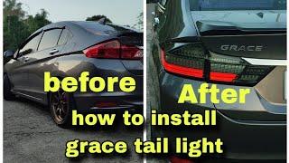 how to install a honda gm6 smoke tail light | grace tail light | Akira Nakai