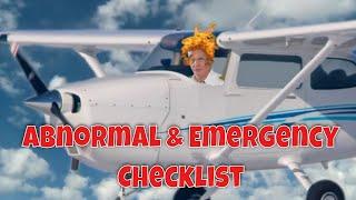 Commercial Pilot Course - Abnormal & Emergency Checklist