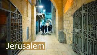 Jerusalem at Night: Western Wall  Muslim Quarter  Christian Quarter  City Center.