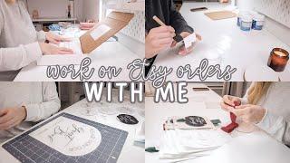 Work On Etsy Orders With Me | Behind The Scenes of an Etsy Shop