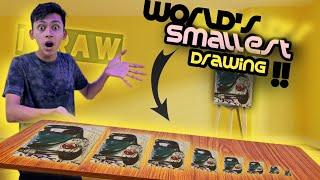 Worlds Smallest Drawing |Nabil's Vlog| #challanging vlog #vlogs