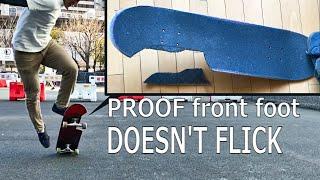 What does the front foot do in Treflip?