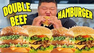 Brother Monkey secretly ate homemade double beef burger!【Fat Monkey】