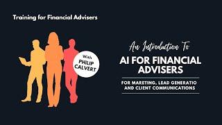 Introduction to AI for Financial Advisers