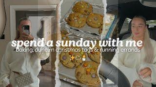 spend a sunday with me ️️ | baking cookies, collecting dunelm christmas tags, weekly food shop 