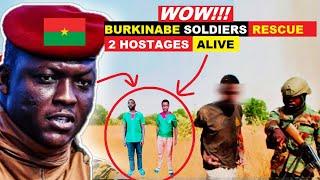 Burkinabe soldiers rescued two hostages deep in the forest & arrested one militant.