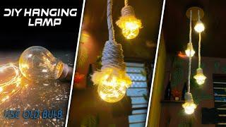 Old bulb reuse ideas | Diy Hanging lamp | Home decor ideas | Interior lighting ideas