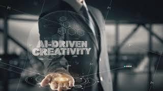 ai-driven creativity- businessman working with virtual reality at office.