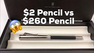 $2 pencil vs $260 pencil. Graf von Faber Castell Perfect Pencil review and comparison