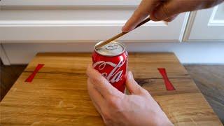 How to open a can using friction