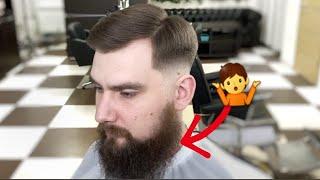 Стрижка side part с переходом fade. коммерческая стрижка