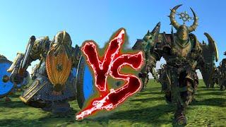 Ironbreakers VS Chosen of Nurgle. Total War Warhammer 3