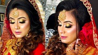 Bridal Makeup and hairstyle tutorial || Nadia’s Makeover