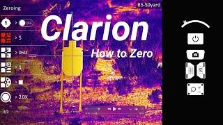 How to Zero a Clarion thermal rifle scope.