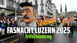 Fasnacht Luzern 2025: Schmutziger Donnerstag Fasnachtsumzug | Fritschiumzug | Switzerland