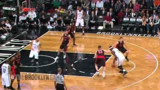 Andray Blatche Turns Tyler Hansbrough Around & Finishes Layup