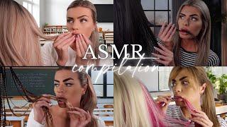 1.5 hour ASMR Compilation - girl whos OBSESSED with you eats your hair (roleplay)