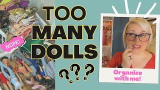 My entire Barbie collection in 7 BIG PILES! Downsizing! Organizing! Updated doll count for 2024.