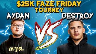 *NEW* WARZONE Aydan VS Destroy! / $25K FaZe Friday 2V2 Tourney (NO Revive)