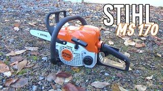 STIHL MS 170 Kettensäge - Überblick und richtig starten! (Kalt- & Warmstart)