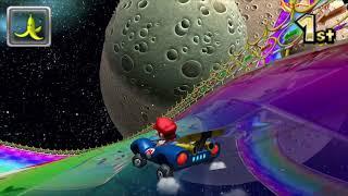 Mario Kart 7 [3DS] Rainbow Road (Mario Gameplay)