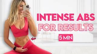 SUPER INTENSE ABS CHALLENGE | 5 min Workout | No Equipment