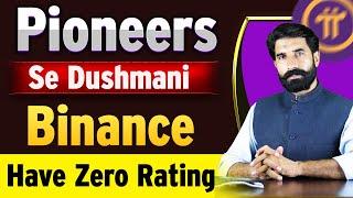 Pioneer se Dushmani, Bianance Have Zero Rating | Pi Network Update | Pi Coin Update | albarizone