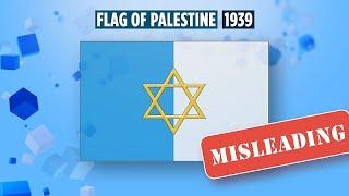 Did a former version of the official Palestinian flag have a Star of David on it?