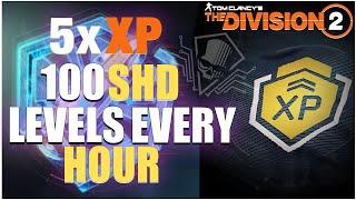 The Division 2 "100+SHD Levels Every Hour" "x5 XP Event" "Golden Bullet Build" "Guide"