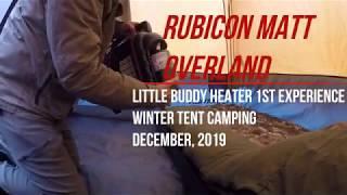 THE PORTABLE BUDDY HEATER - Winter Overlanding Tent Camping Experience & Review