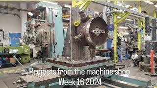 Projects from the machine shop week 16 2024 - Machining on TOS HBM and picking up new lathe