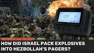 How did Israel pack explosives into Hezbollah's pagers and radios?