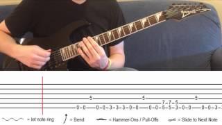 How To Play 'Supermassive Black Hole' by Muse (With On Screen Tabs!) - Guitar Tutorial