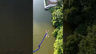 Bungee Jumping With Rope In Beautiful Place Adventures #shorts#bungeejumping