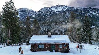 Battling an EPIC SNOWSTORM at a Cabin outside Yellowstone!