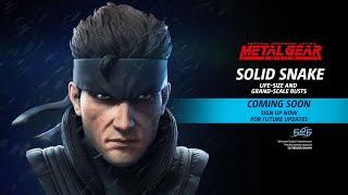 A First Look at the Metal Gear Solid – Solid Snake Bust Statue