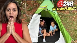 ACAMPAMOS pela primeira vez no Brasil: Tour e noite na cabana!